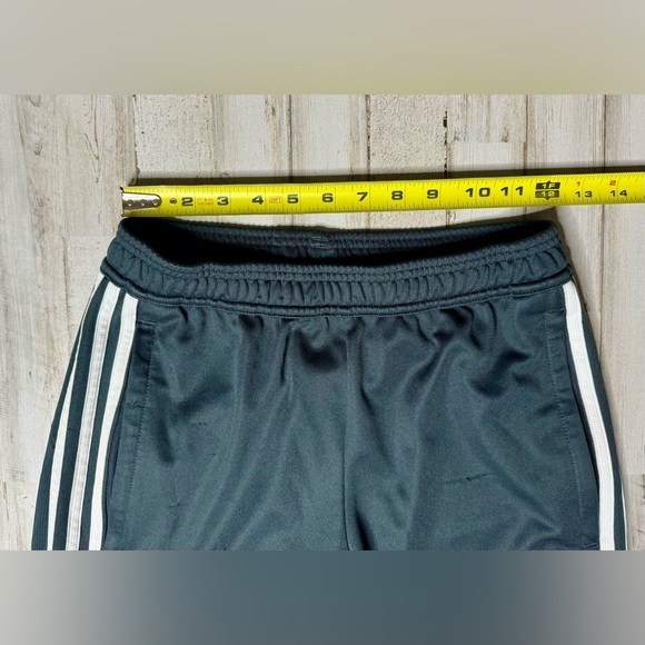 Adidas classic essential 3 white stripes black sweat pants size S Read* - Picture 5 of 10